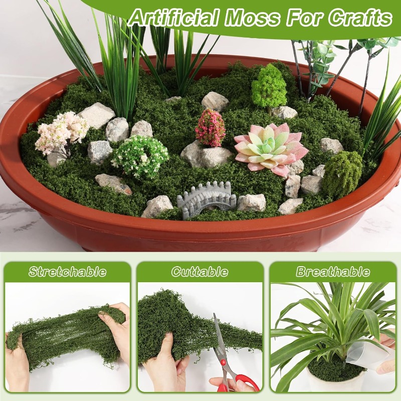 Tanaman Lumut Hijau Buatan unt - Sphagnum Moss Dry ulasan dan harga